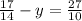 \frac{17}{14}-y=\frac{27}{10} \frac{17}{14}-y=\frac{27}{10}