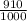 \frac{910}{1000}