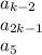 a_{k-2} \\ 
a_{2k-1} \\ 
a_5