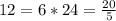 12=6*2
4=\frac{20}{5}