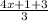 \frac{4x+1+3}{3}
