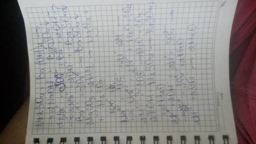 Составьте молекулярные, полные и сокращённые ионные уравнения реакций между: 1) сульфатом натрия и г