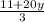 \frac{11+20y}{3}