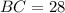 BC=28