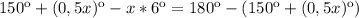 150к+ (0,5x)к-x*6к
=180к-(150к+(0,5x)к)