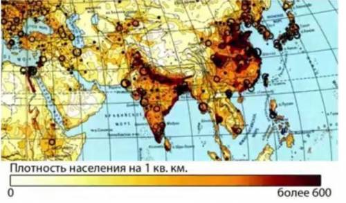 Сопоставьте климатическую карту с картой плотности населения евразии и сделайте вывод и объясните пр
