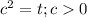 c^2=t; c0