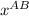 x^{AB}