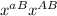 x^{aB} x^{AB}
