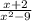 \frac{x+2}{ x^{2} -9} 

