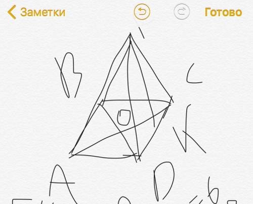 Восновании пирамиды лежит ромб с диагоналями 12 и 16, а высота боковой грани равна 20. найти полную