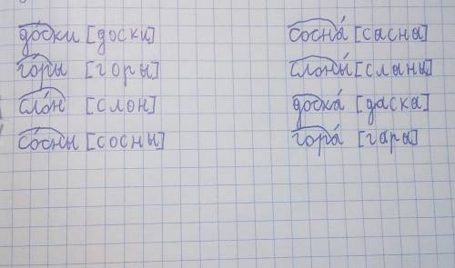 Водин столбик выпишите слова которых произношение совпадает с написанием а во второй столбик слова в