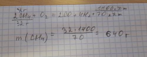 Окисление метана описывается уравнением 2ch4(г)&nbsp; + o2(г)&nbsp; = 2co(г)&nbsp; + 4h2(г)&nbsp; +