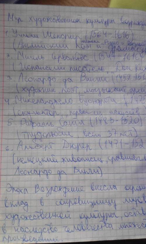 Много 7 класс таблицу по ф.и.о произведение 8-9 параграф мир художественной