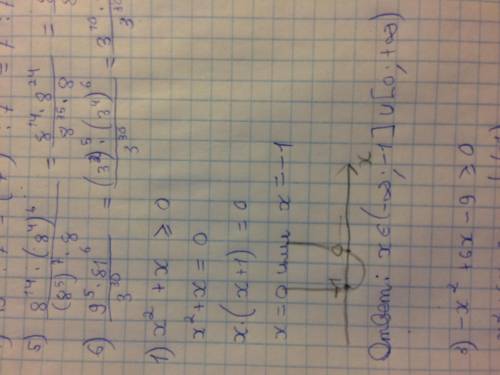 Расскажите как вы это сделали решить вот это 1) х²+х≥0 (здесь строгое неравенство,я просто значок не