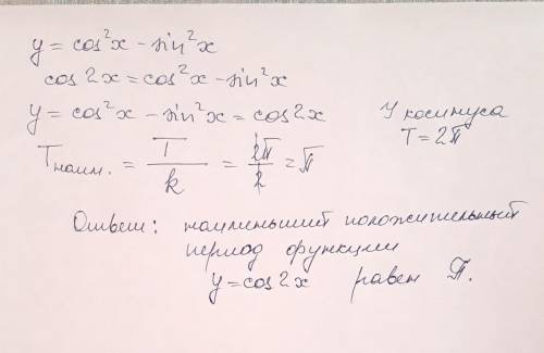 Найдите наименьший положительный период функции подробно объясните, как найти период.