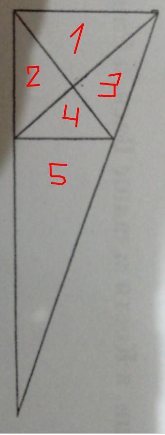 7) Сколько треугольников на рисунке?б) 10а) 11В) 12г) 8