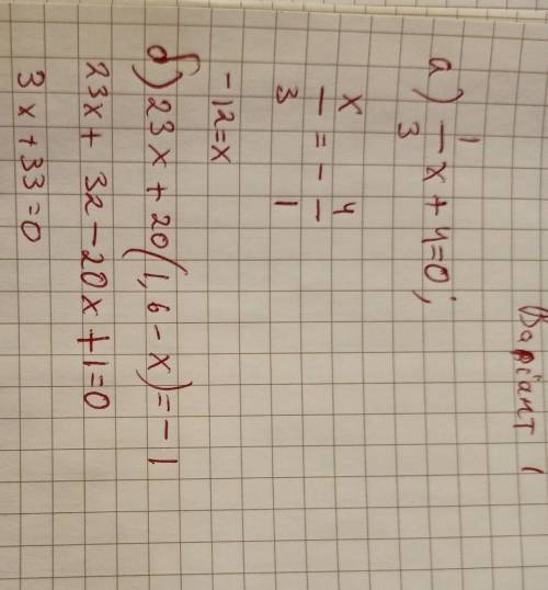 Самостоятельная работа с алгебры 