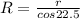 R=\frac{r}{cos 22.5}