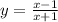 y = \frac{x - 1}{ x+ 1} \\