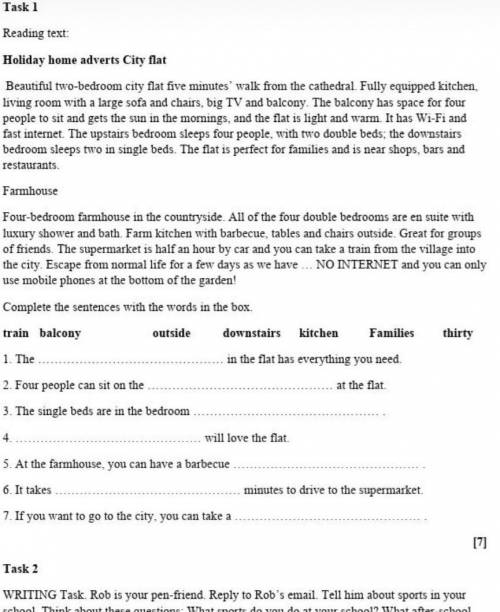 Complete The sentences with the WORDS in the box 