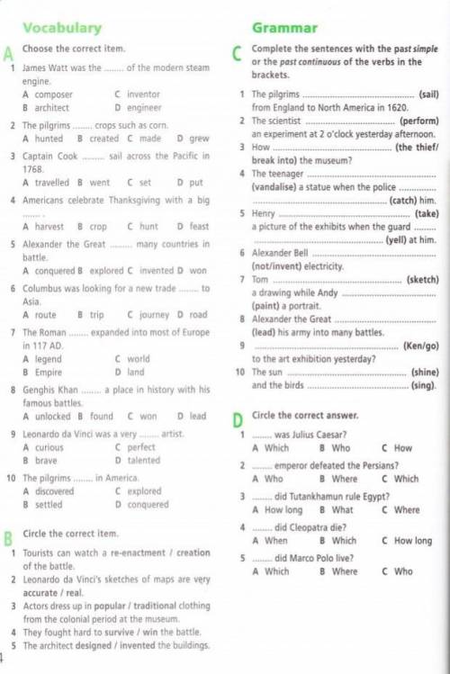 Английский язик Нужно сделать A, B, D. 