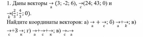 Математика Координаты и векторы