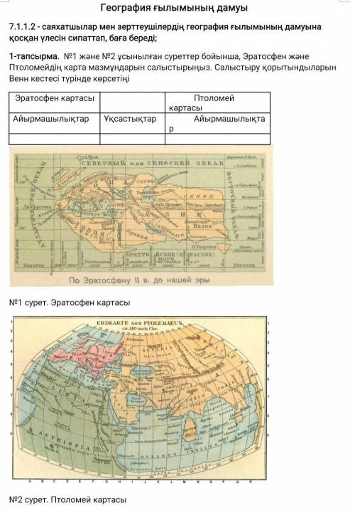 Аиырмашылыгы мен уксастыгын жазу керек география