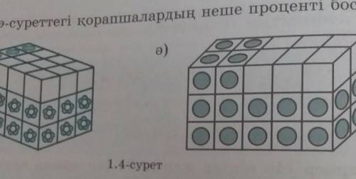 1.4, а, а-суреттегі қорапшалардың неше проценті бос?