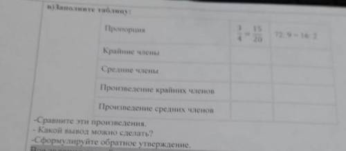 Заполните таблицу, первому кто ответит