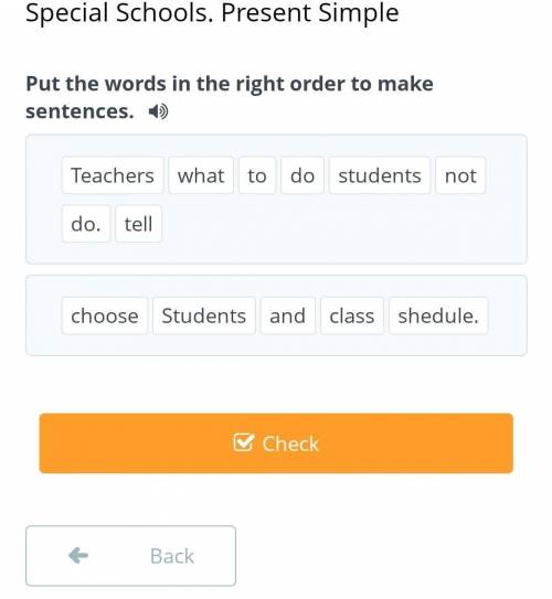 Put the words in the right order to make sentences. ​