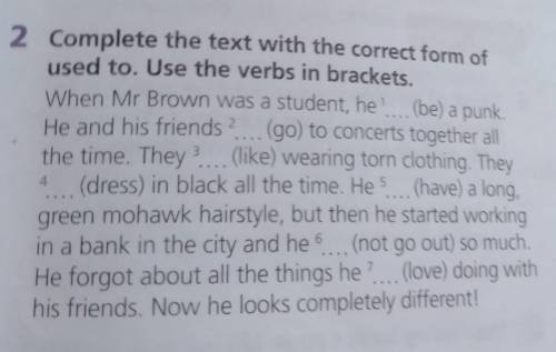 2 Complete the text with the correct form of 