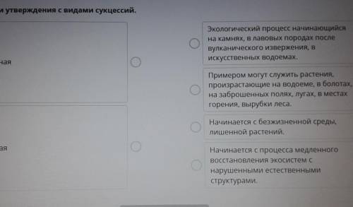 Биология 7 классПервичная и Вторичная сукцессия 