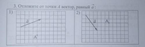 Отложите от точки А вектор равный а ->: