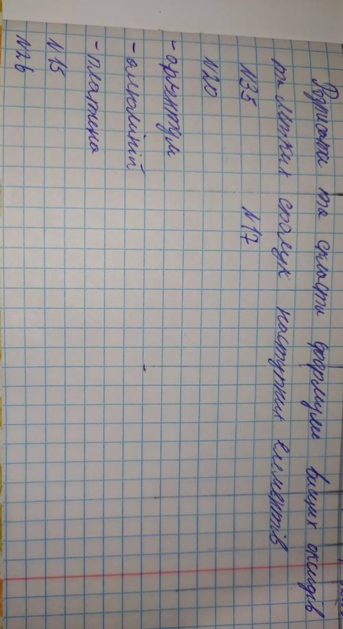 Розписати та скласти формули вищих оксидів та летких сполук наступних елементів 