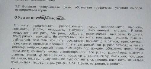 Вставьте пропущенные буквы, обозначте графически условия выбора орфограмы в корне​