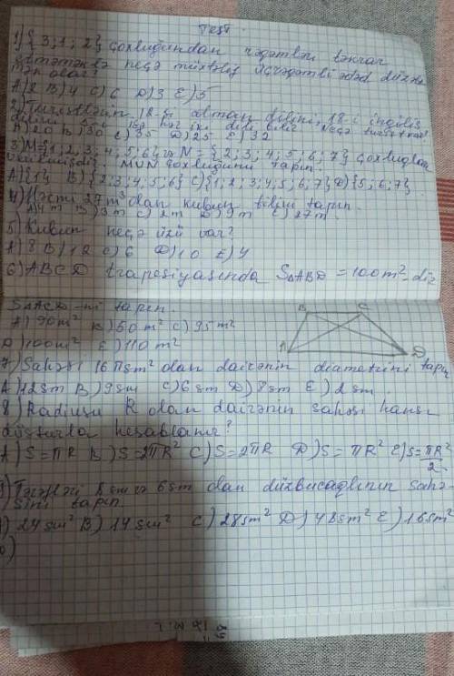 Həcimi 27m3 olan kubun tinini tapin