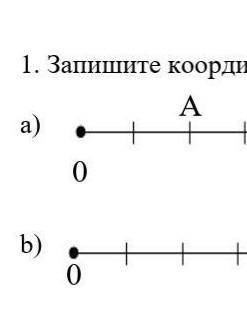 Запишите координаты точек А,Б,С,изооброжёных на кардинальном луче