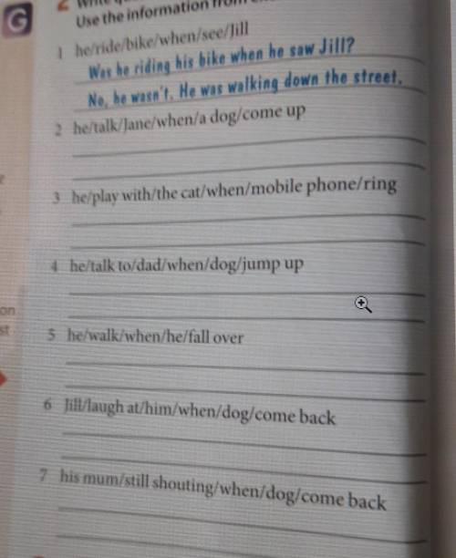 Write questions and answers using the prompts.​