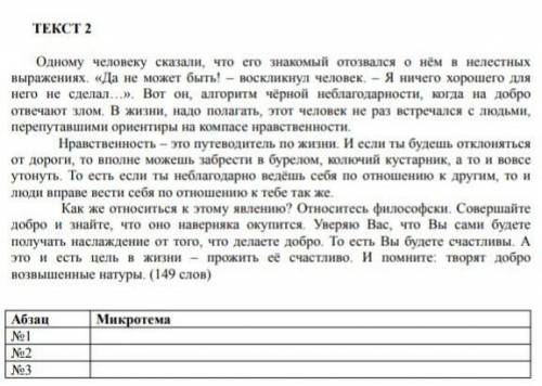 Сформулируйте микротемы представленных ниже текста​