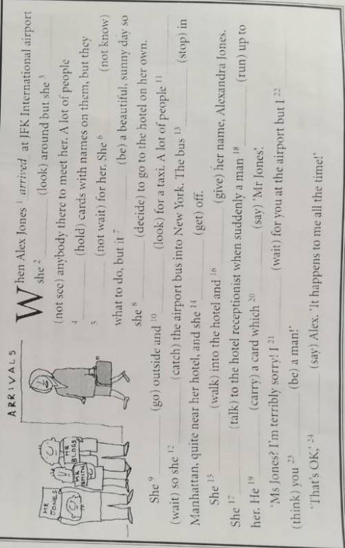 Complete the story with the past simple or past continuous of the verbs in brackets.