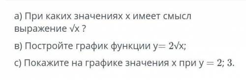A) При каких значениях Х имеет смысл выражение b) Постройте график функции 