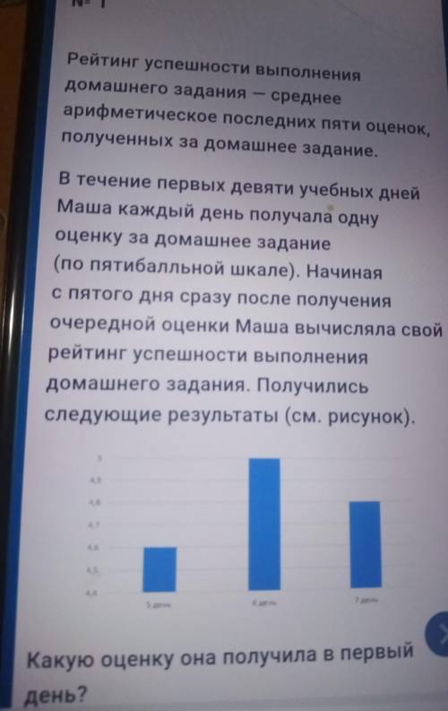 дам 145очков какую получит оценку в 1день ,6день и 7день если в 5день -4,6.6день-5.7 день-4.8