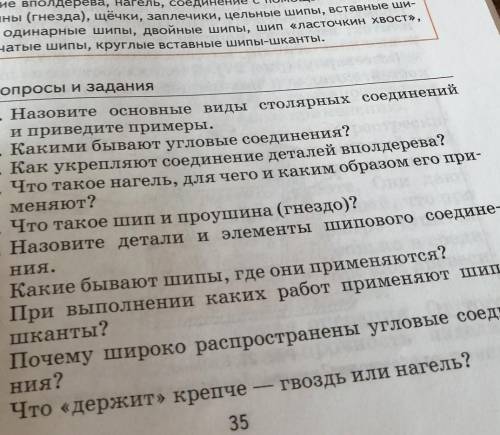 Задание по технологии покороче! 