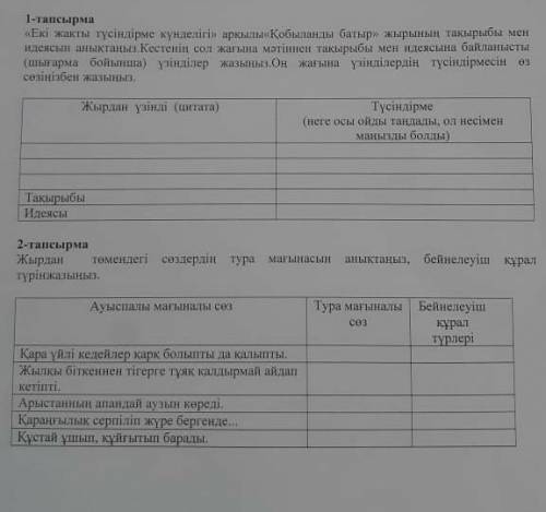 Түсіндірме (неге осы ойды таңдады ол несімен маңызды болды)