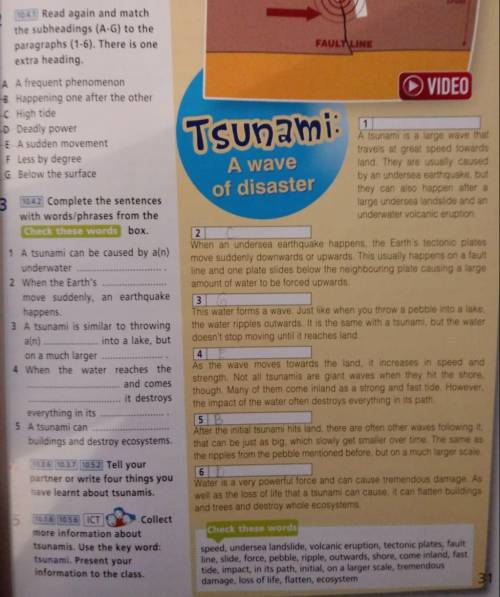 Help questions about tsunami