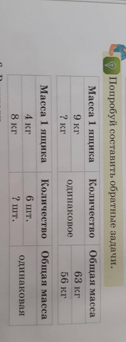 Сделайте только обратную задачу