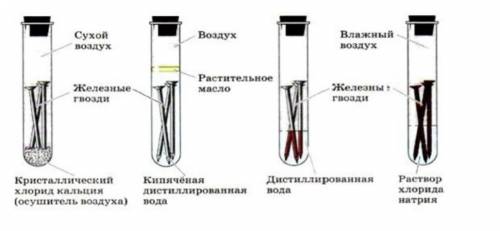 1)Внимательно рассмотрите данный рисунок и запишите факторы коррозии • препятствующие коррозии . 