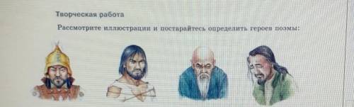 Творческая работаРассмотрите иллюстрации и постарайтесь определить героев поэмы: