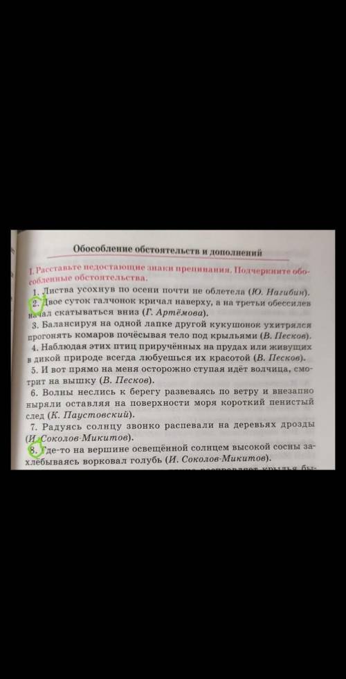 Правильно лия определила обособленные обстоятельствоа?